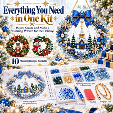 🔥Last Day 75% OFF - DIY Christmas Wreath Diamond Art Kit