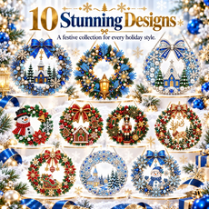 🔥Last Day 75% OFF - DIY Christmas Wreath Diamond Art Kit