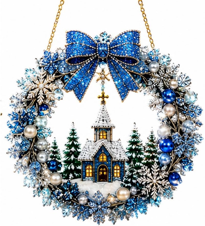 🔥Last Day 75% OFF - DIY Christmas Wreath Diamond Art Kit