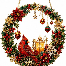🔥Last Day 75% OFF - DIY Christmas Wreath Diamond Art Kit