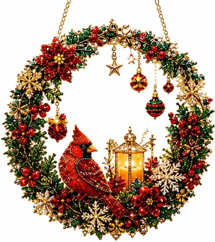 🔥Last Day 75% OFF - DIY Christmas Wreath Diamond Art Kit