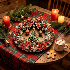 🔥Last Day 75% OFF - DIY Christmas Wreath Diamond Art Kit